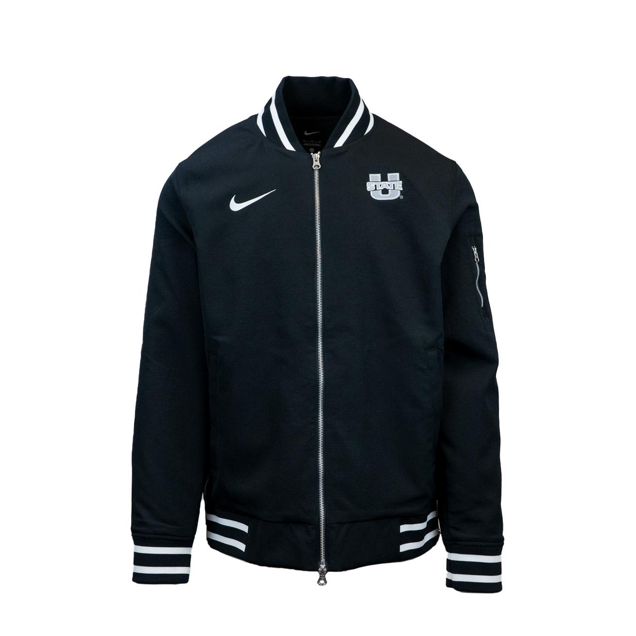 Nike bomber jacket mens black best sale